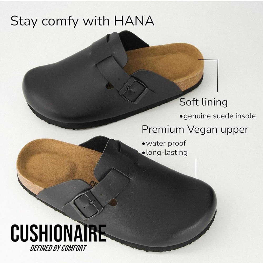 Women's Black Vegan Clogs